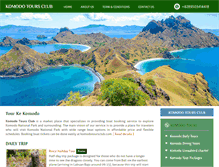 Tablet Screenshot of komodotoursclub.com